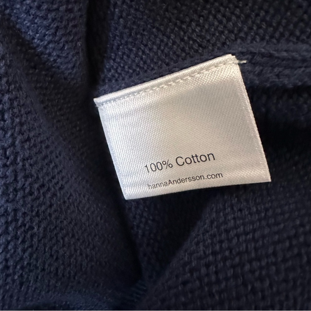 Hanna Andersson striped cotton sweater, size 120/6-7US - Picture 4 of 4